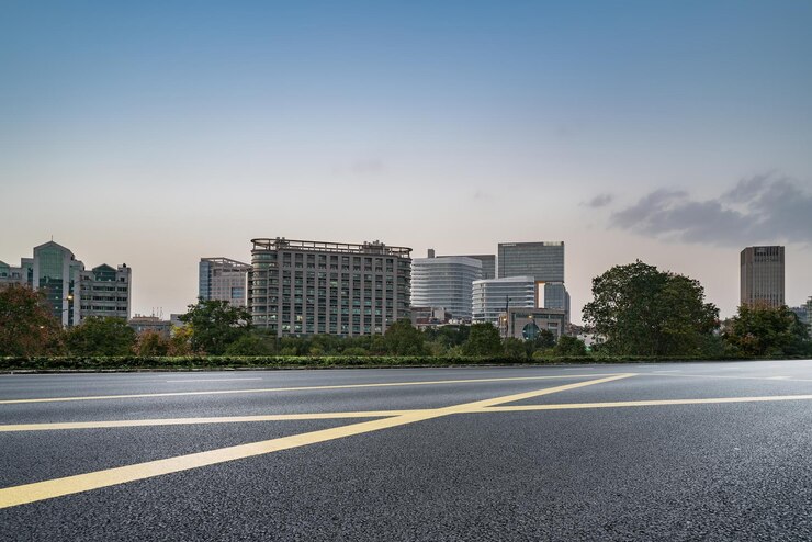 Photo 中国の杭州市の通りと現代の都市風景
