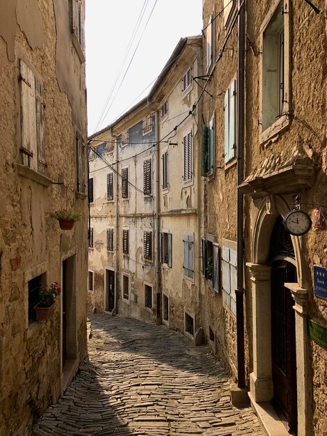 Foto nelle strade di motovun