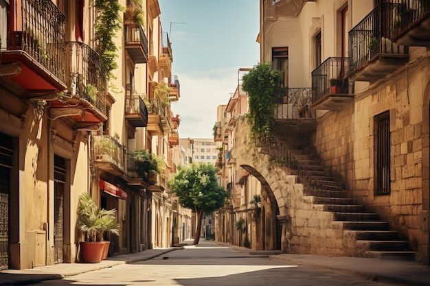 The streets of the old town