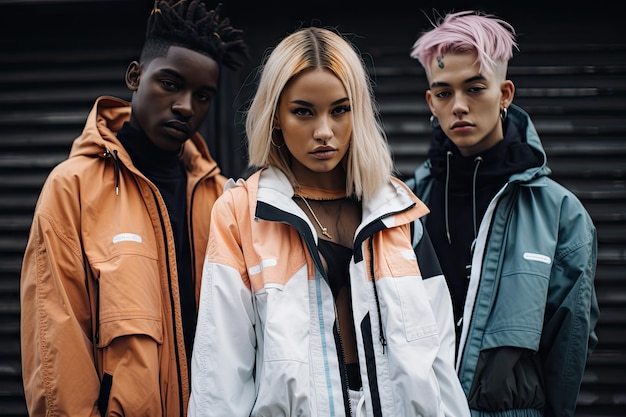 Streetwearmerk lanceert nieuwe collectie met modellen die de nieuwste looks laten zien