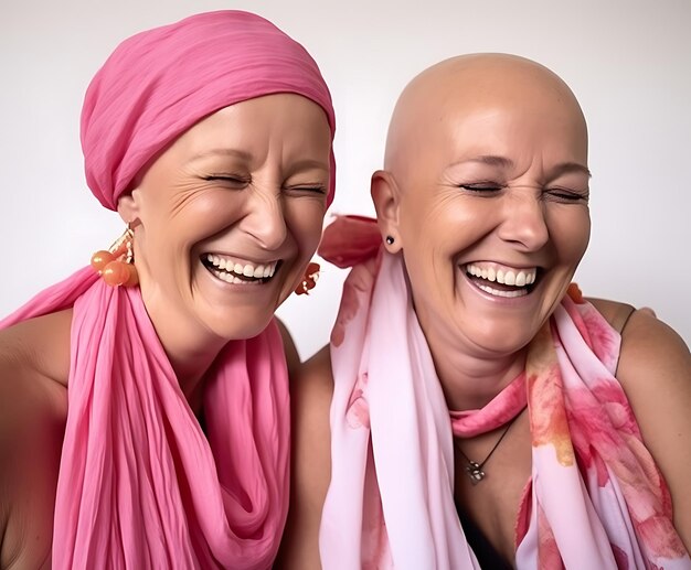 Strength in battle a woman's journey through oncology care on world cancer day ai generated