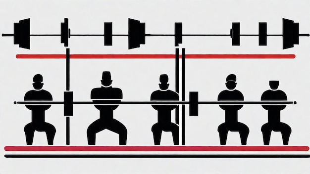 Photo strength and power in weightlifting