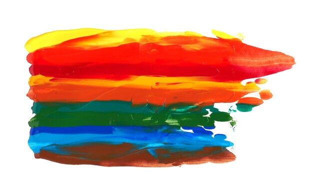 Foto strepen van regenboogverf