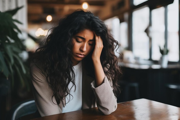 stressed business woman