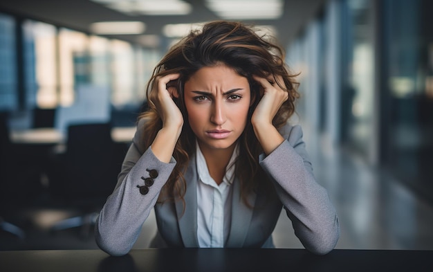 Photo stressed person