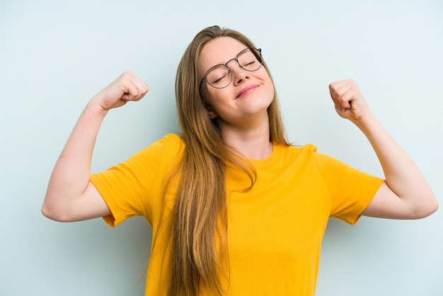 Stretching arms relaxed position