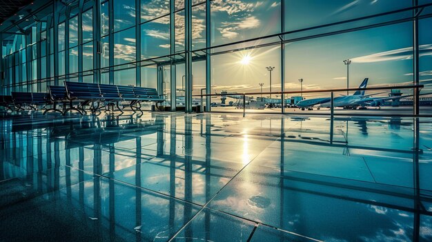 Foto strette misure di sicurezza negli aeroporti