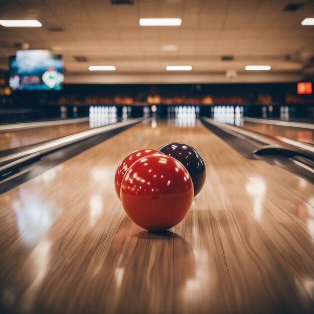 Photo strike the pins and master the lanes with this bowling ball on the bowling court