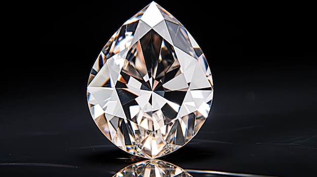 A striking crystalclear diamond gleaming with exceptional brilliance Sparkling flawless precious gemstone luxury elegance opulent Generated by AI