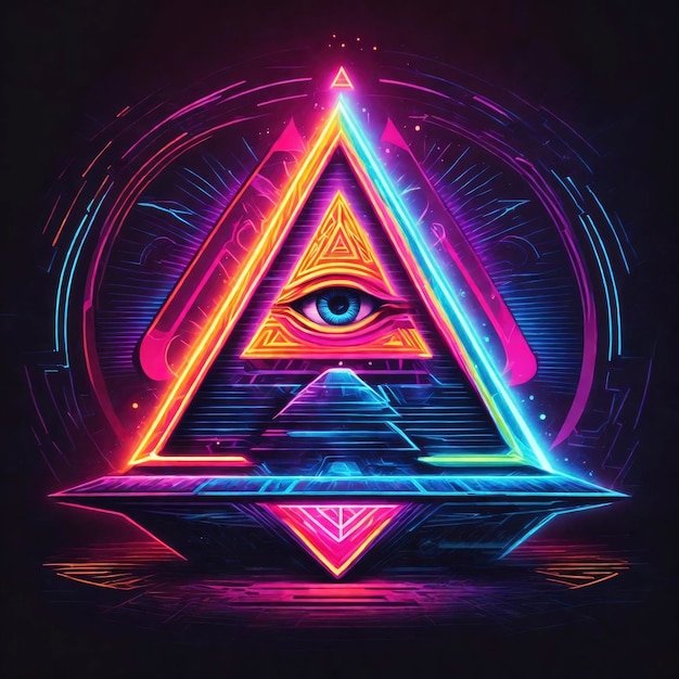 Photo a striking illuminati logo illustration