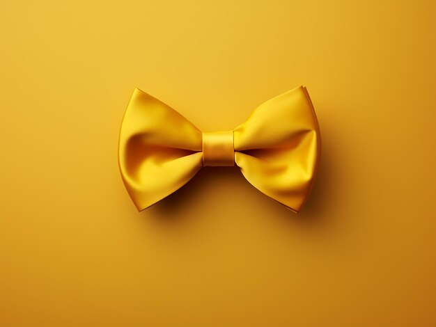 A striking yellow bowtie a fashionable image of an accessory ai generation