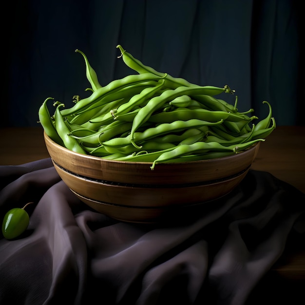 String Beans On Bowl