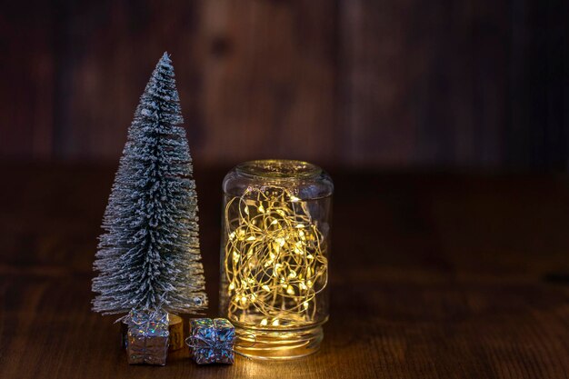 String Lights in bottle