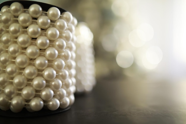 A string of pearls artificial garland of pearls interior design\
and decoration