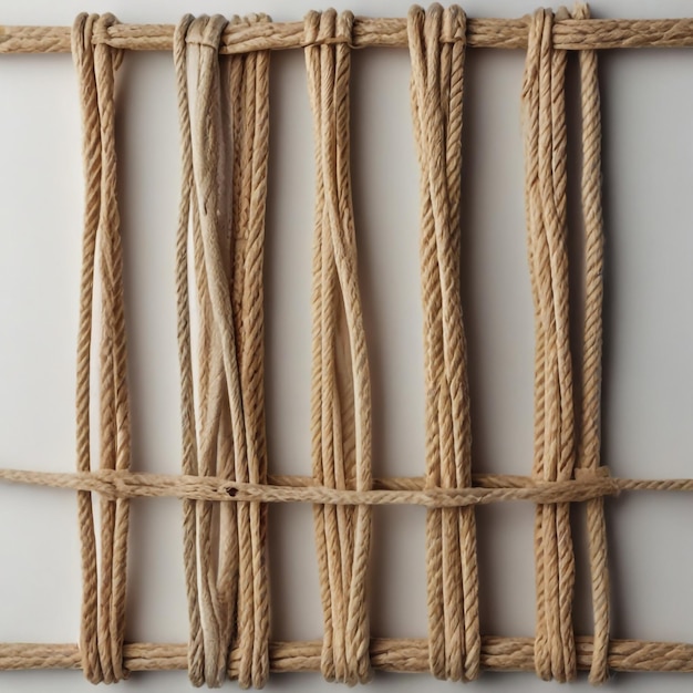 String set touw geïsoleerd op witte bovenkant