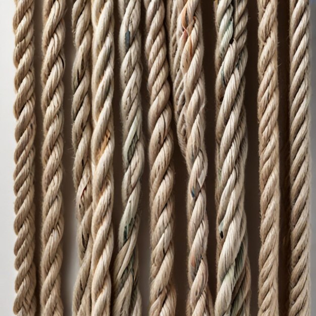 String set touw geïsoleerd op witte bovenkant