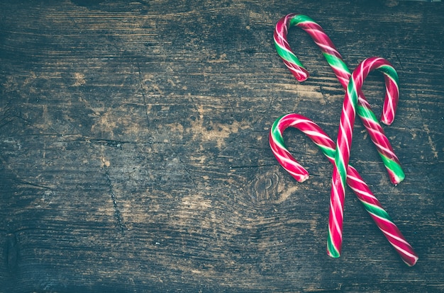 Striped Christmas candy canes