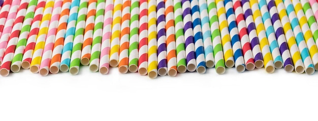 Striped drink straws