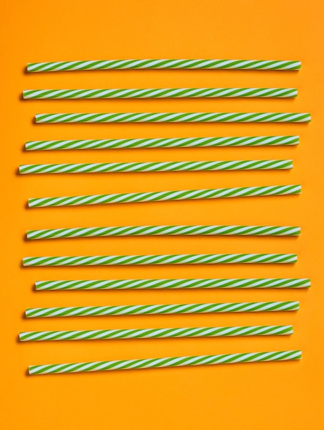 Striped Drinking Straws