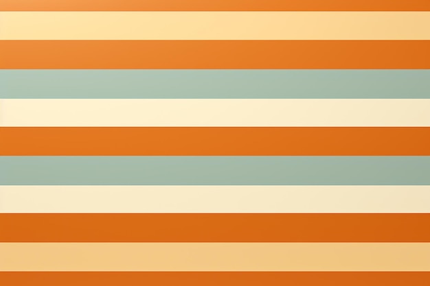 полосатые оранжевые и синие обои с часами на нем генеративный ай