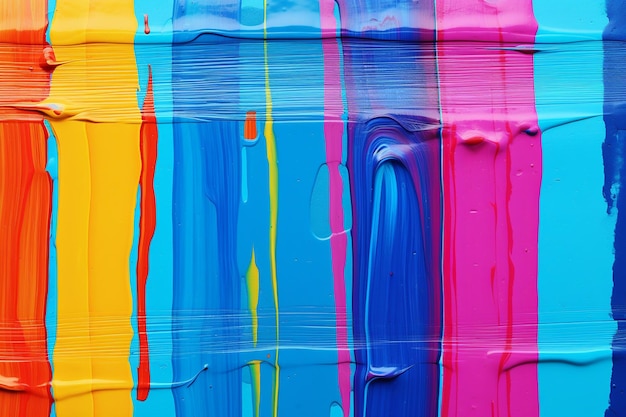 Photo stripes of paint in bright colors on a white background desktop wallpaper playground ai platform