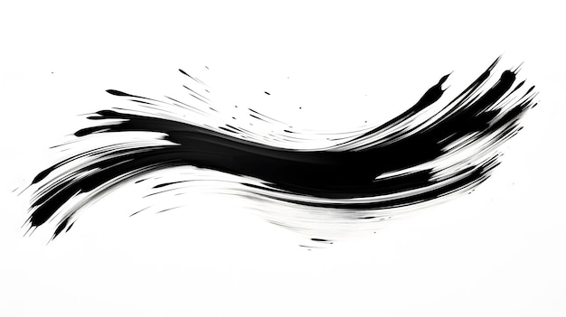 Фото Штрих, нарисованный черным маркером, изолированный на белом