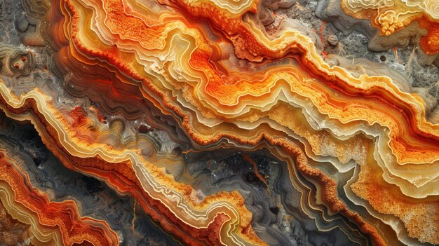 Photo stromatolites the layered sedimentary formations cyanobacteria sulfate generated ai photo