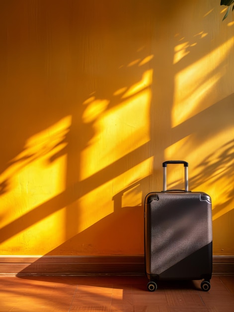 Strong Black Luggage Ready to Travel