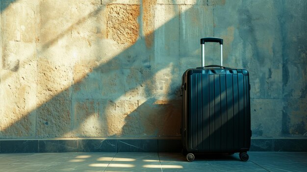 Strong Black Luggage Ready to Travel