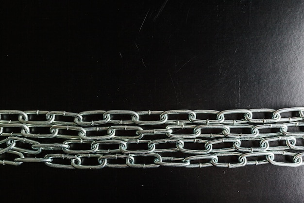 Strong chain black background