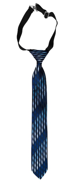 Foto stropdas blauw gestreept