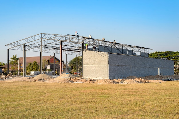 Structure of the building Which is under construction, more than 30 percent