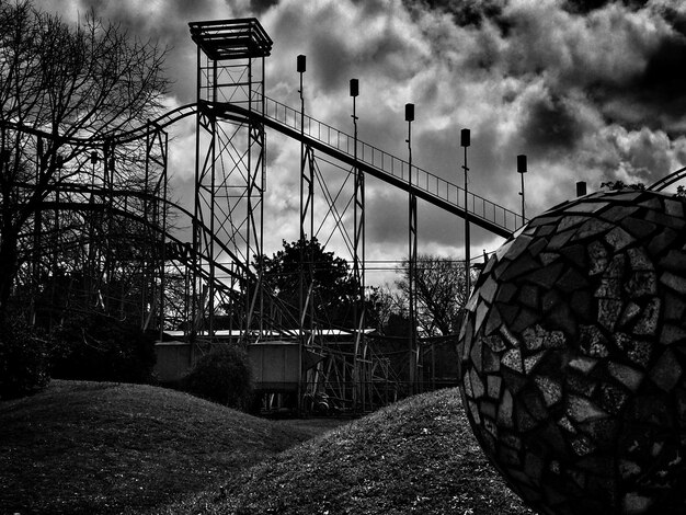 structure in park against cloudy sky