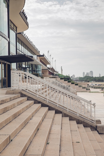 Structure of the racecourse to watch the races in Palermo