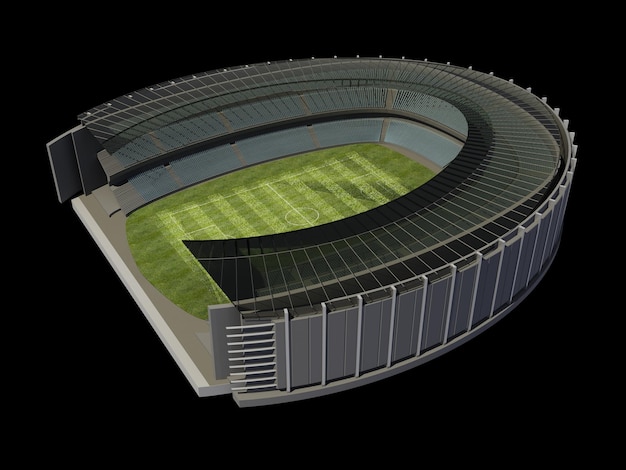 Structure of the Stadium with Soccer Field