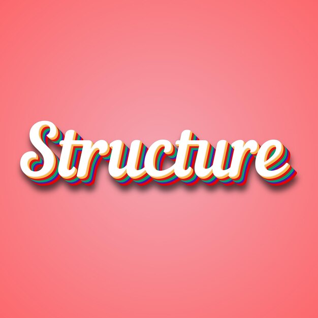 Photo structure text effect photo image cool