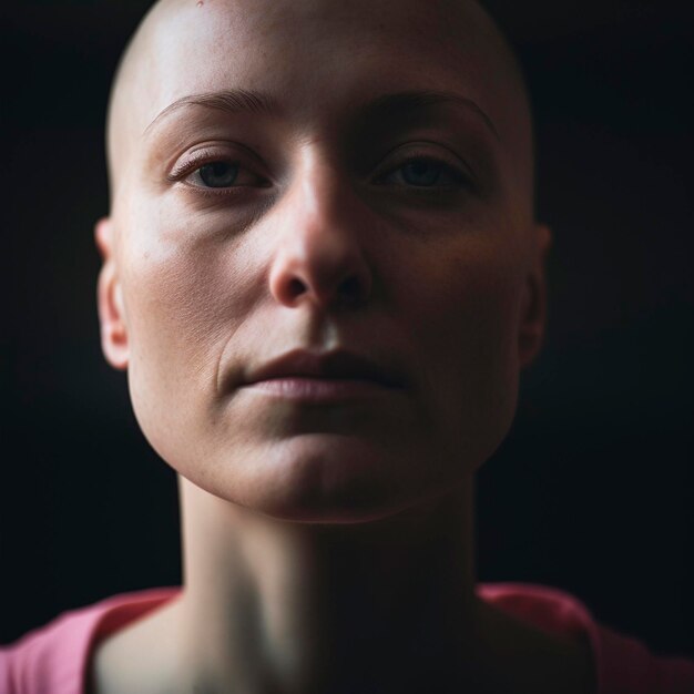 Struggle against cancer a person suffering from cancer Generative AI