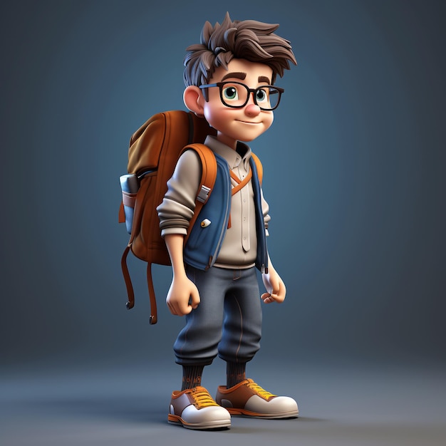 Student 3D Character Collection of Dynamic