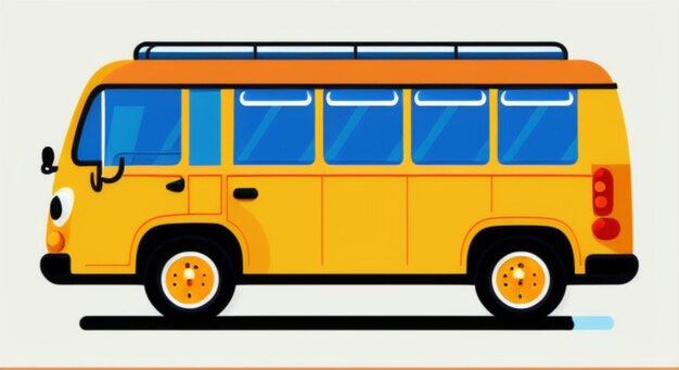 Photo student bus clipart