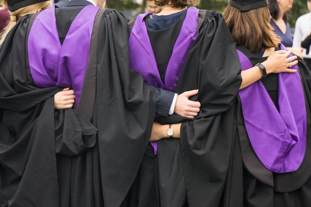 Student graduating with a university degree