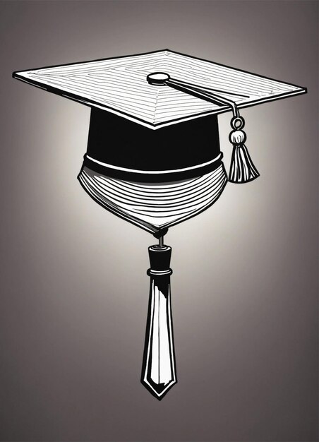 Студентская выпускная шапка и халат с дипломом