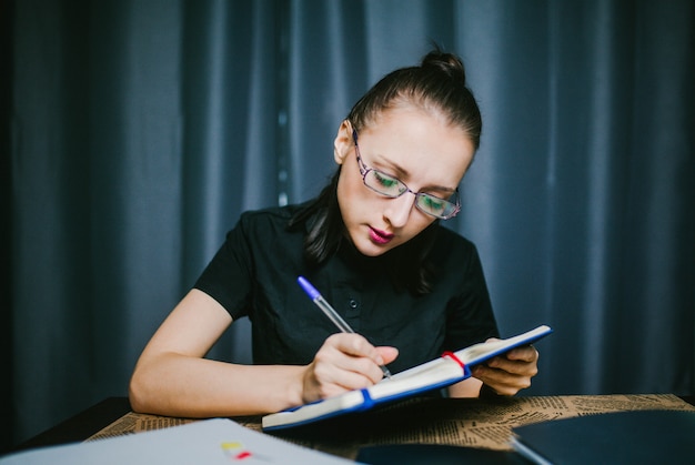 The student performs the homework at home