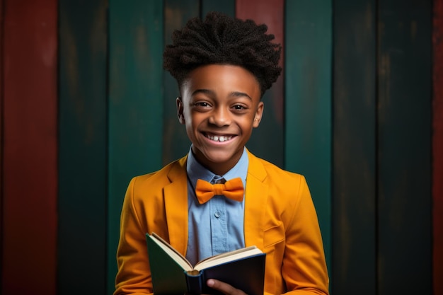 A student smilling at the camera