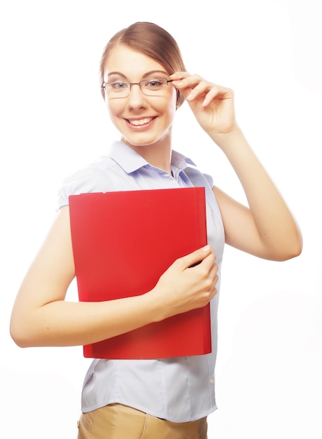 Student wearing glasses