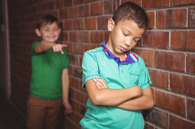 Student wordt gepest door een medestudent