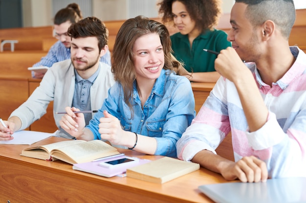 Studenten aan de universiteit