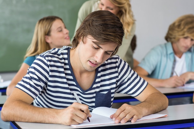 Studenten in de klas