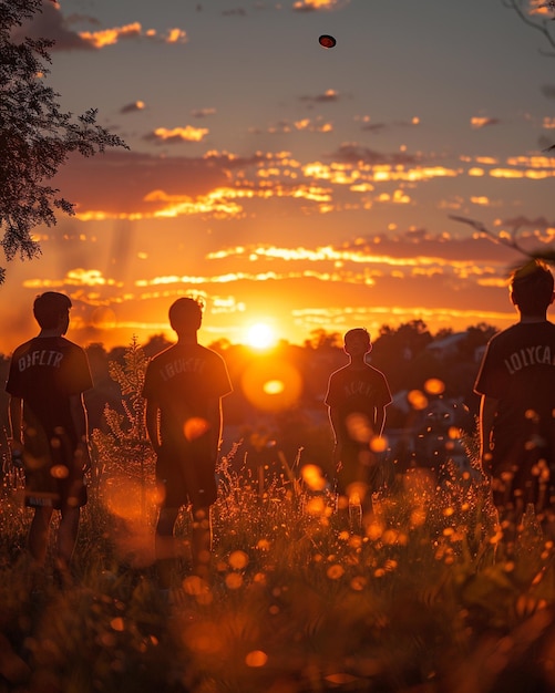 Studenten oefenen hun ultieme frisbee behang