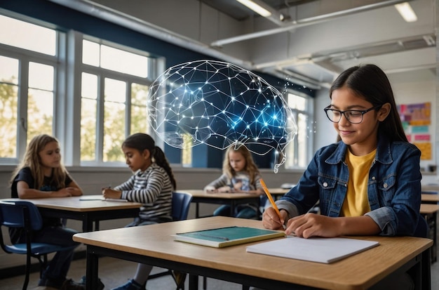 Foto studenti impegnati nell'apprendimento tecnologico