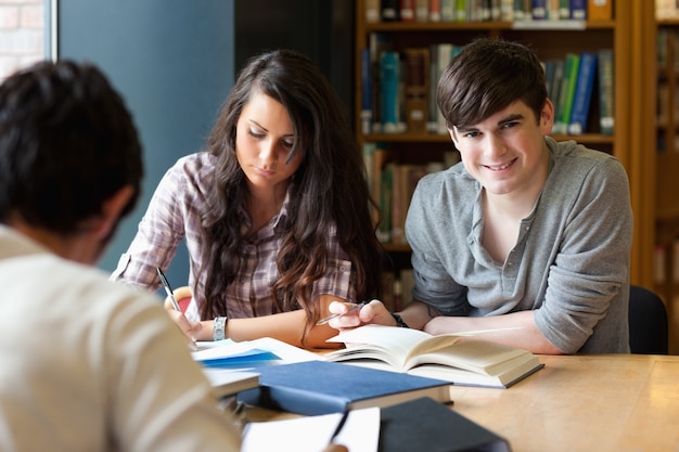 Students getting set for an assignment